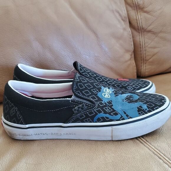 Vans x Krooked by Natas for Ray Barbee Popcush Sk8 Skateboarding Shoes 9.5 - Picture 6 of 17